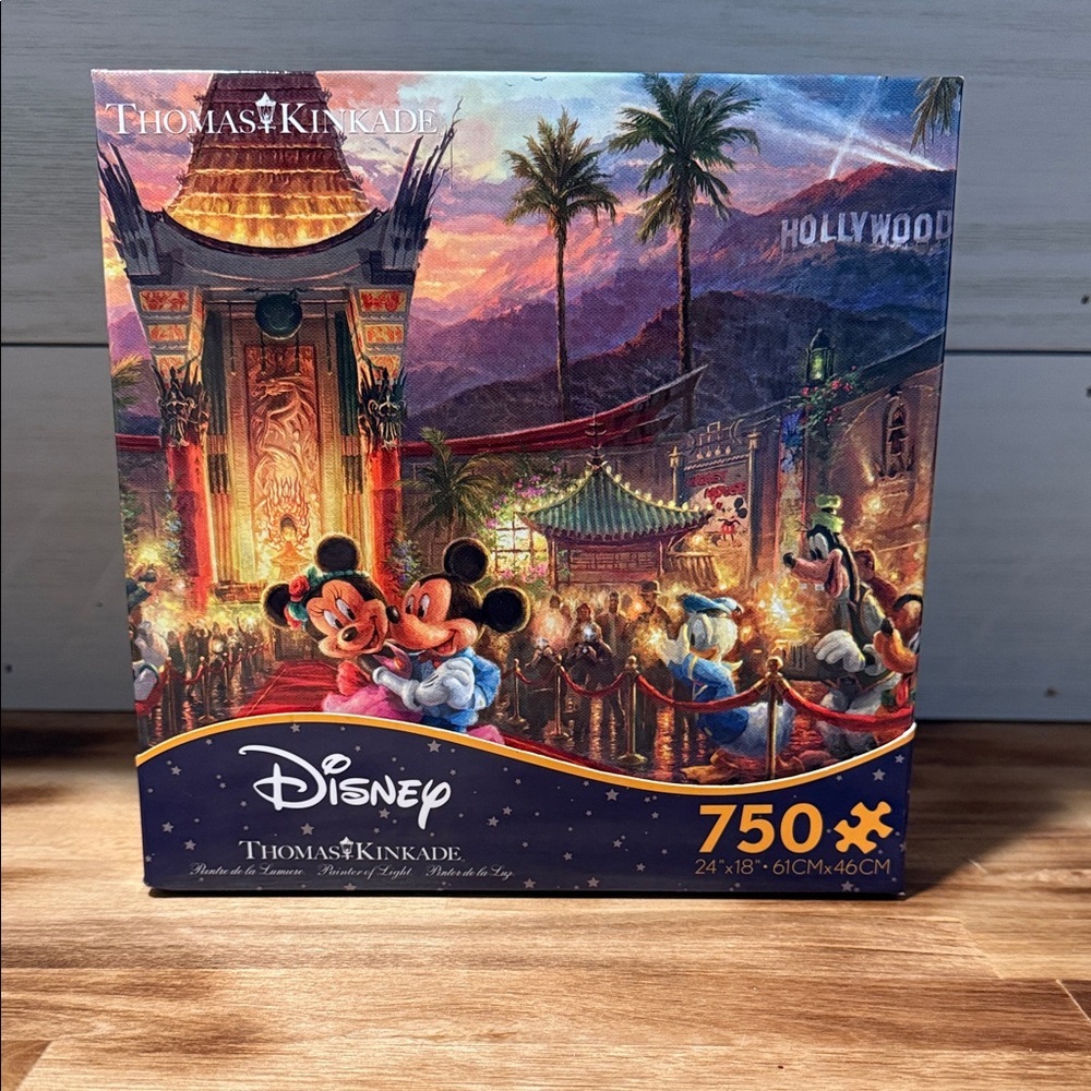 Disney Thomas Kinkade Mickey & Minnie at Hollywood Graumans Chinese Theater~750